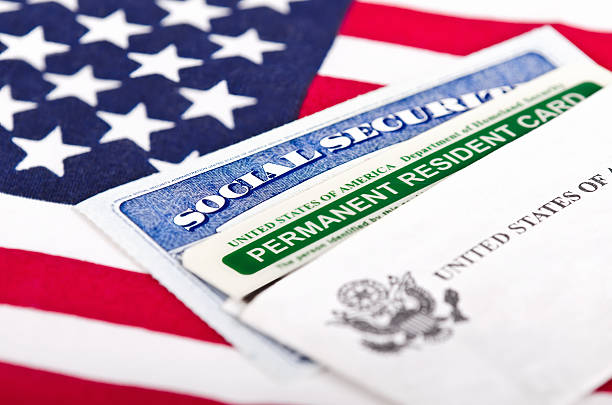 bandeira americana green card e social security